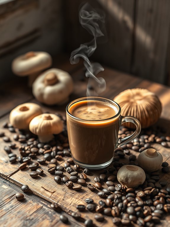 mushroom coffee empty stomach