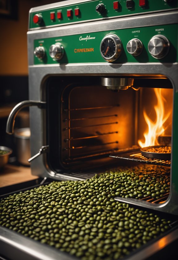 roasting coffee in oven