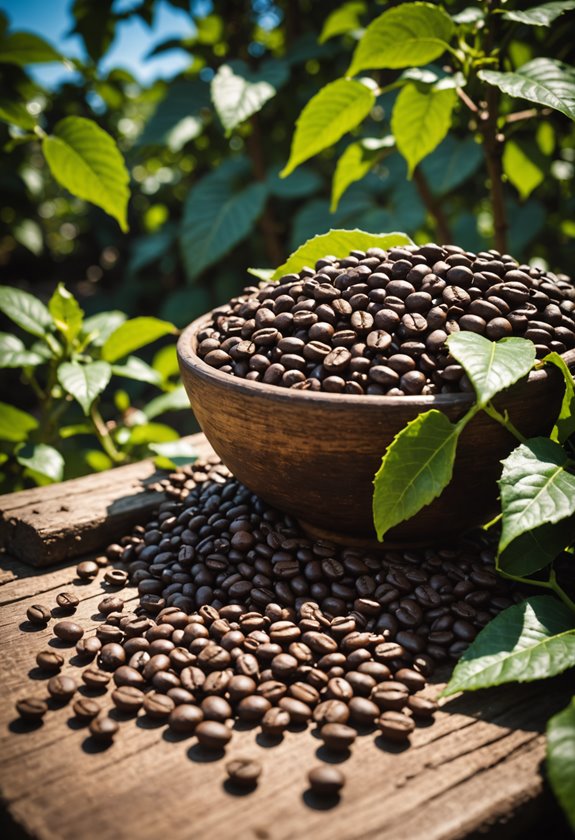 sun drying coffee beans duration